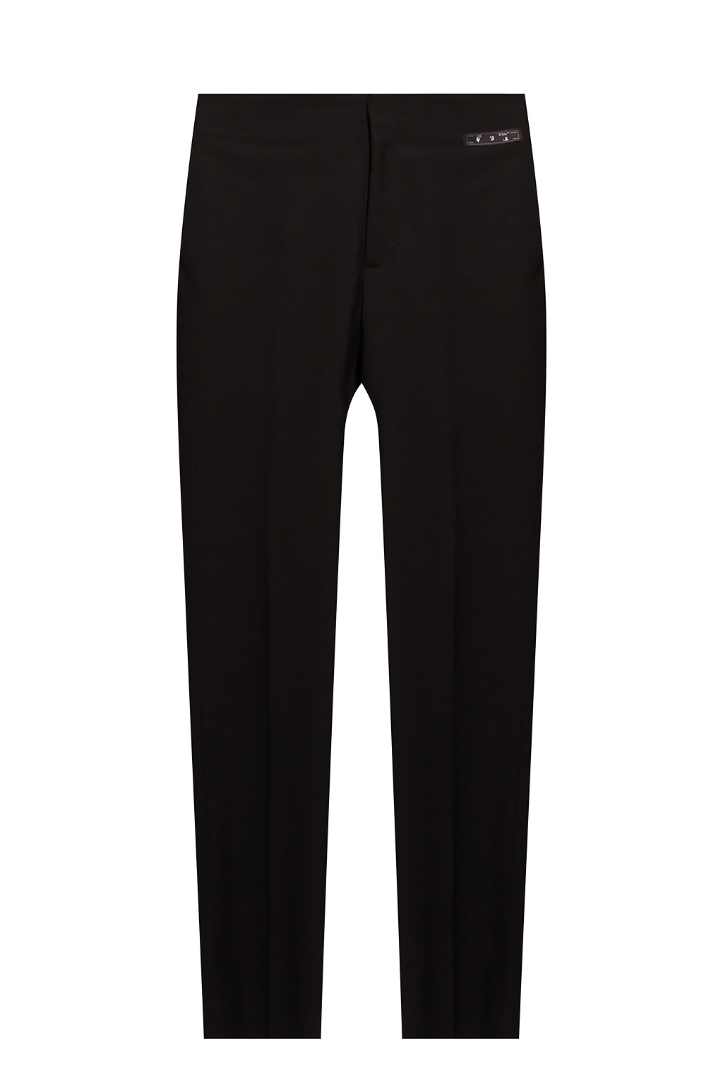 Off-White Pleat-front trousers with logo